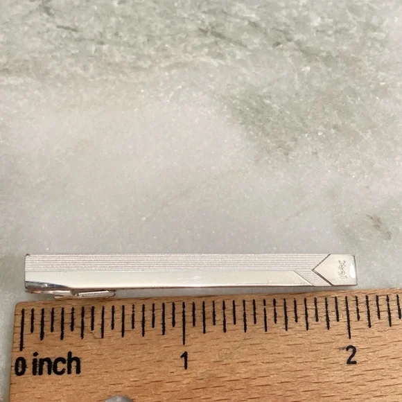 YSL 925 Silver Tie Clip - Picture 5 of 5